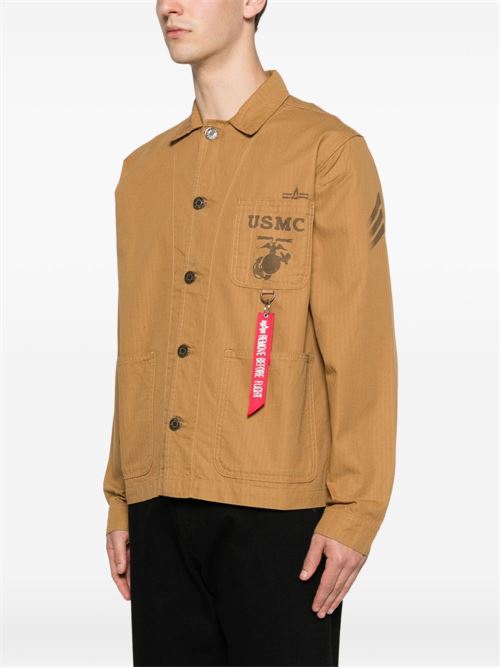 Overshirt uomo Alpha Industries kaki Alpha Industries | 26611313